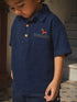 Deep Ocean Crinkled Cotton Shirt