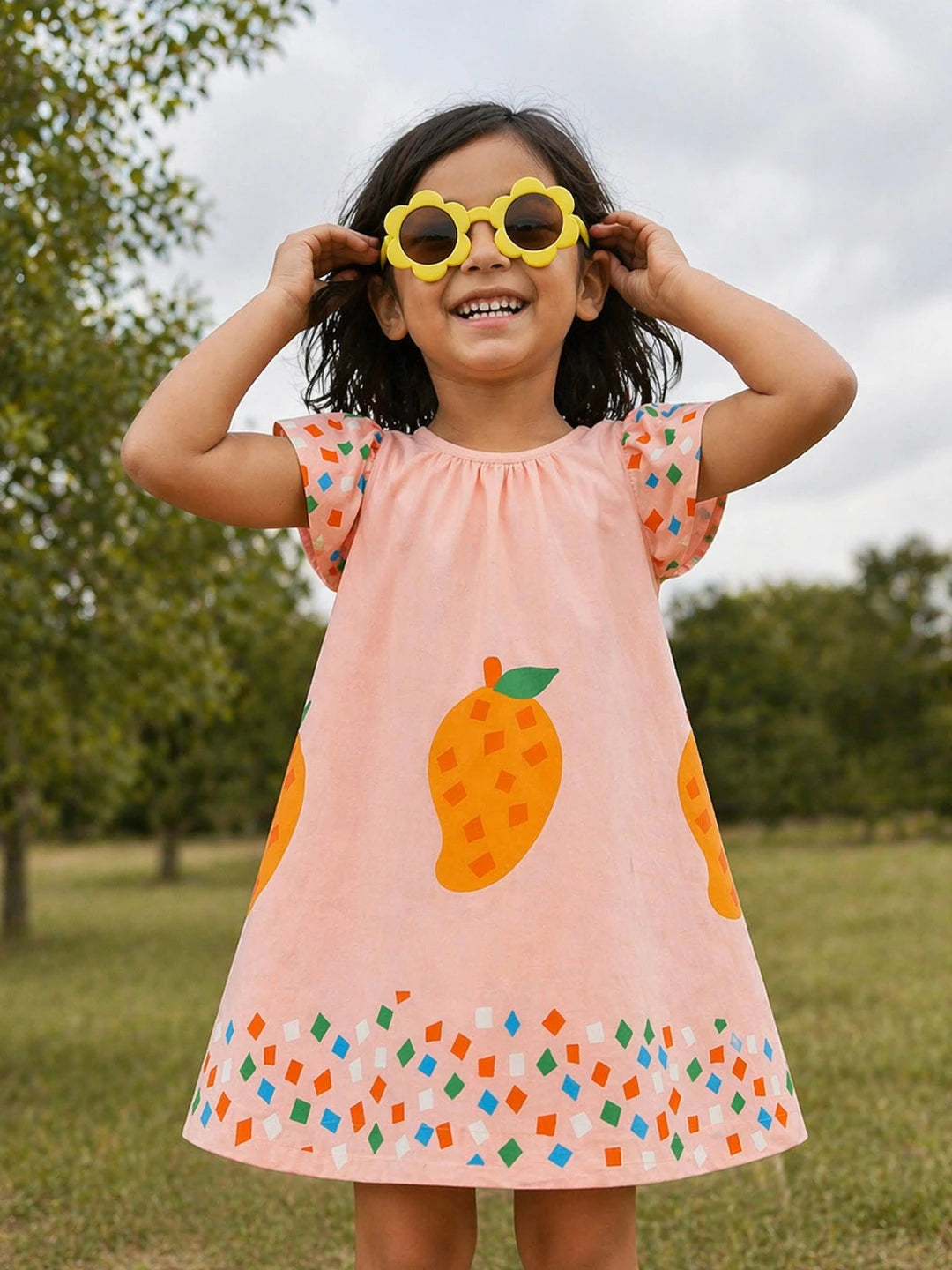 Printed Mango Dress