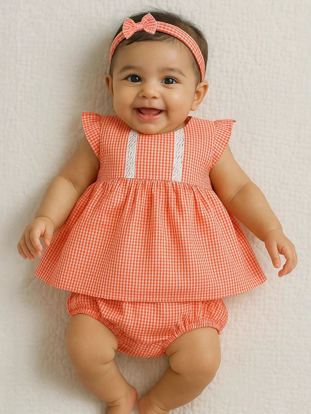 Gingham Dress & Bloomer Set