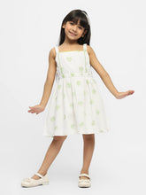 Flora Embroidered Cotton Fit & Flare Dress