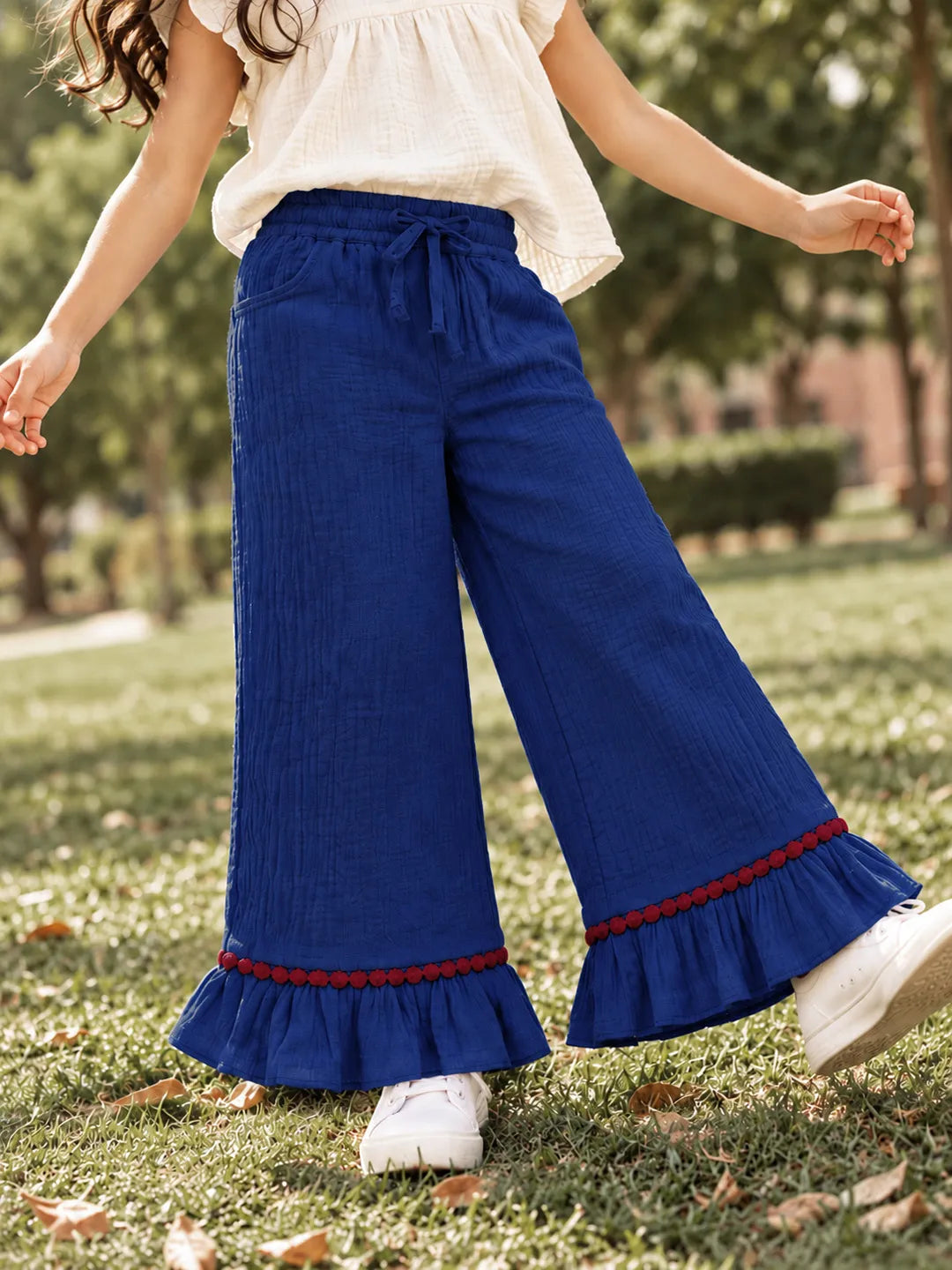 Ruffle Hem Pants