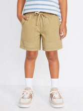 Khaki Cotton Drawstring Boys Shorts