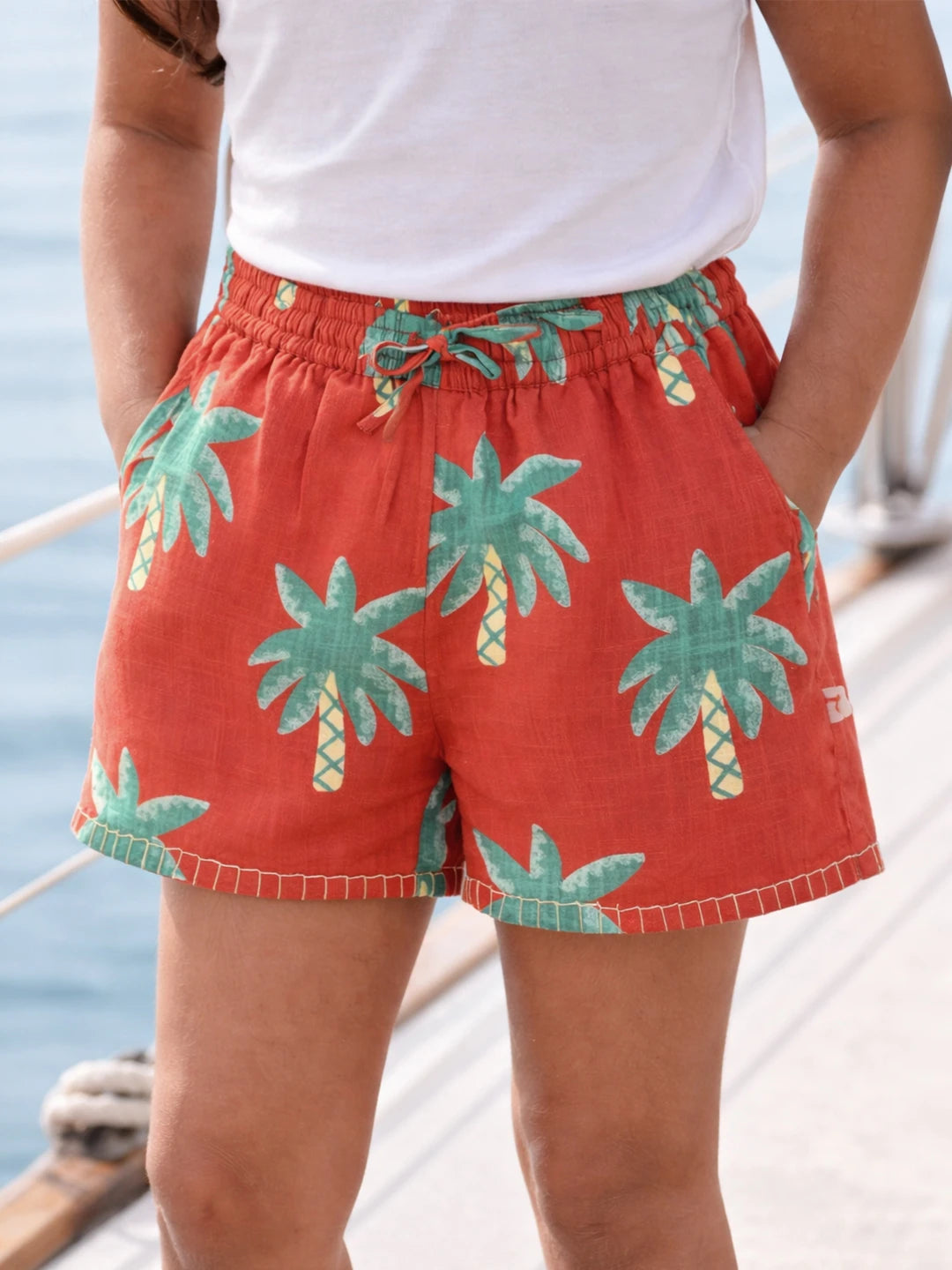 Printed Cotton Shorts