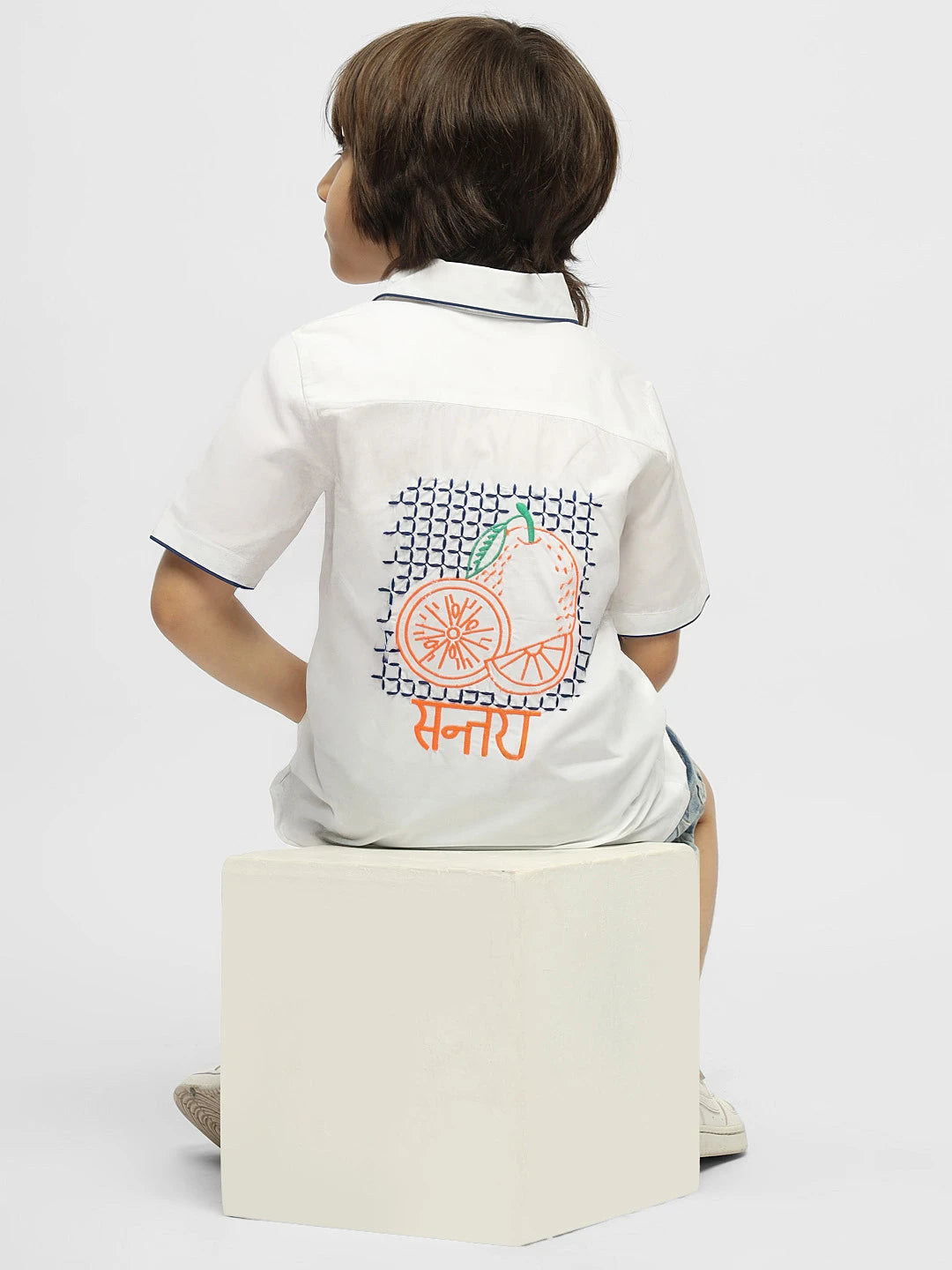 Santra Embroidered Cotton Shirt