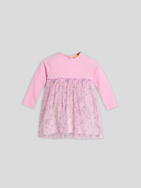 Printed Pink Tulle Dress Somersault