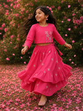 Embroidered Top & Skirt Set