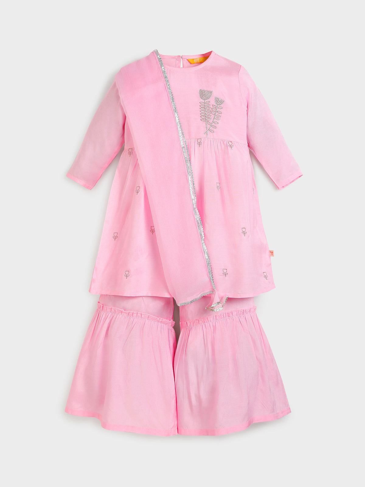 Pink Sharara Set with Dupatta