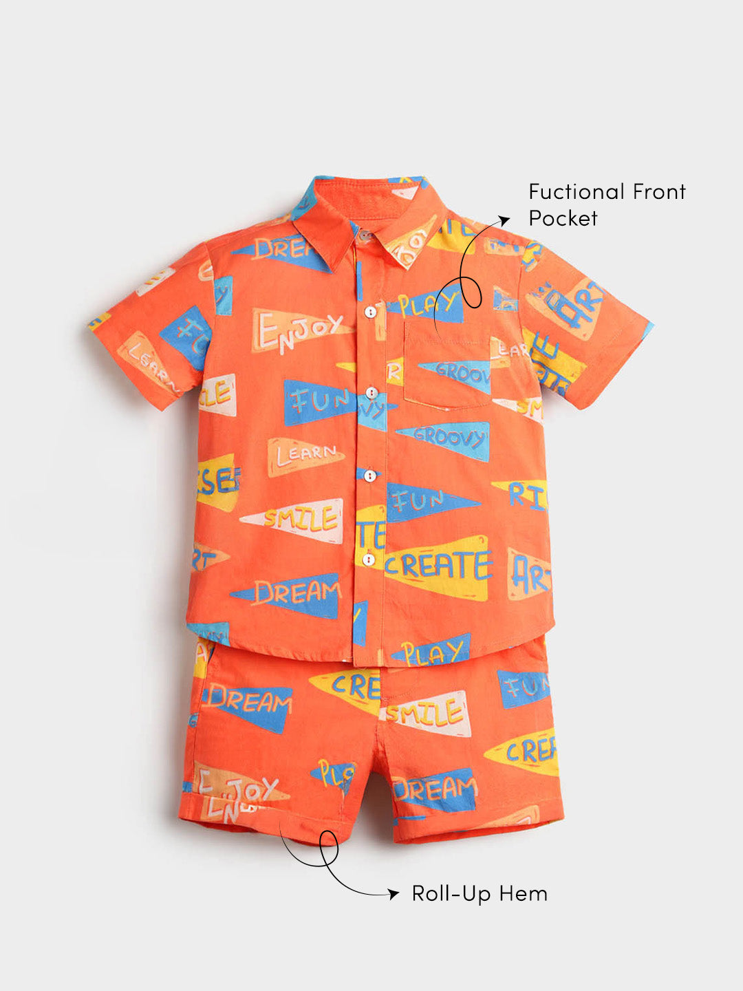 Cotton Shirt & Bermuda Set
