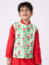 Green Tulip Nehru Jacket