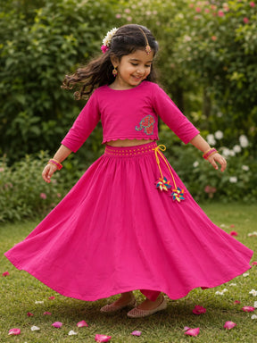 Beaded Top & Skirt Set