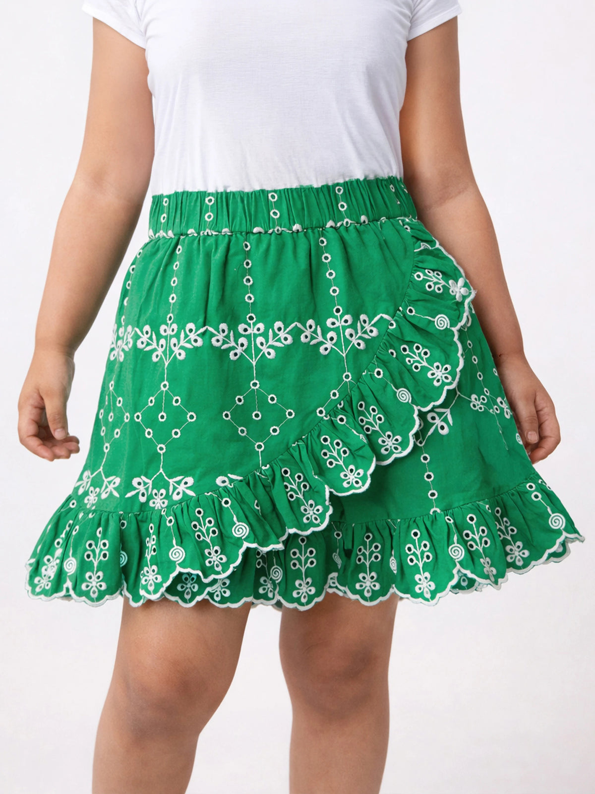Schiffli Layered Skirt