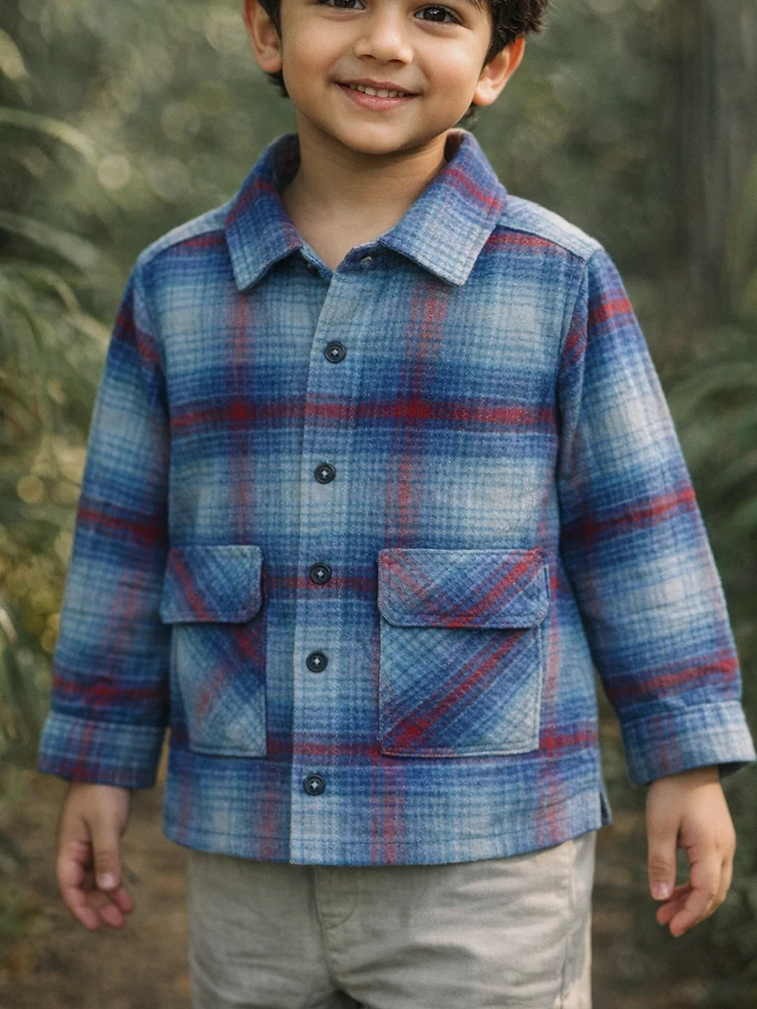 Sapphire Blue Check Shirt