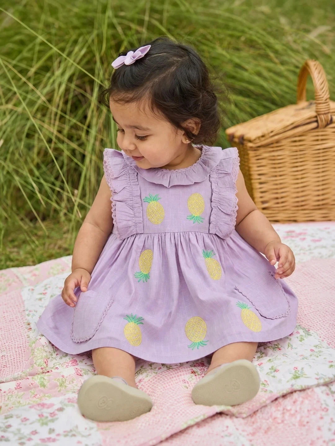 Purple Ruffle Dress