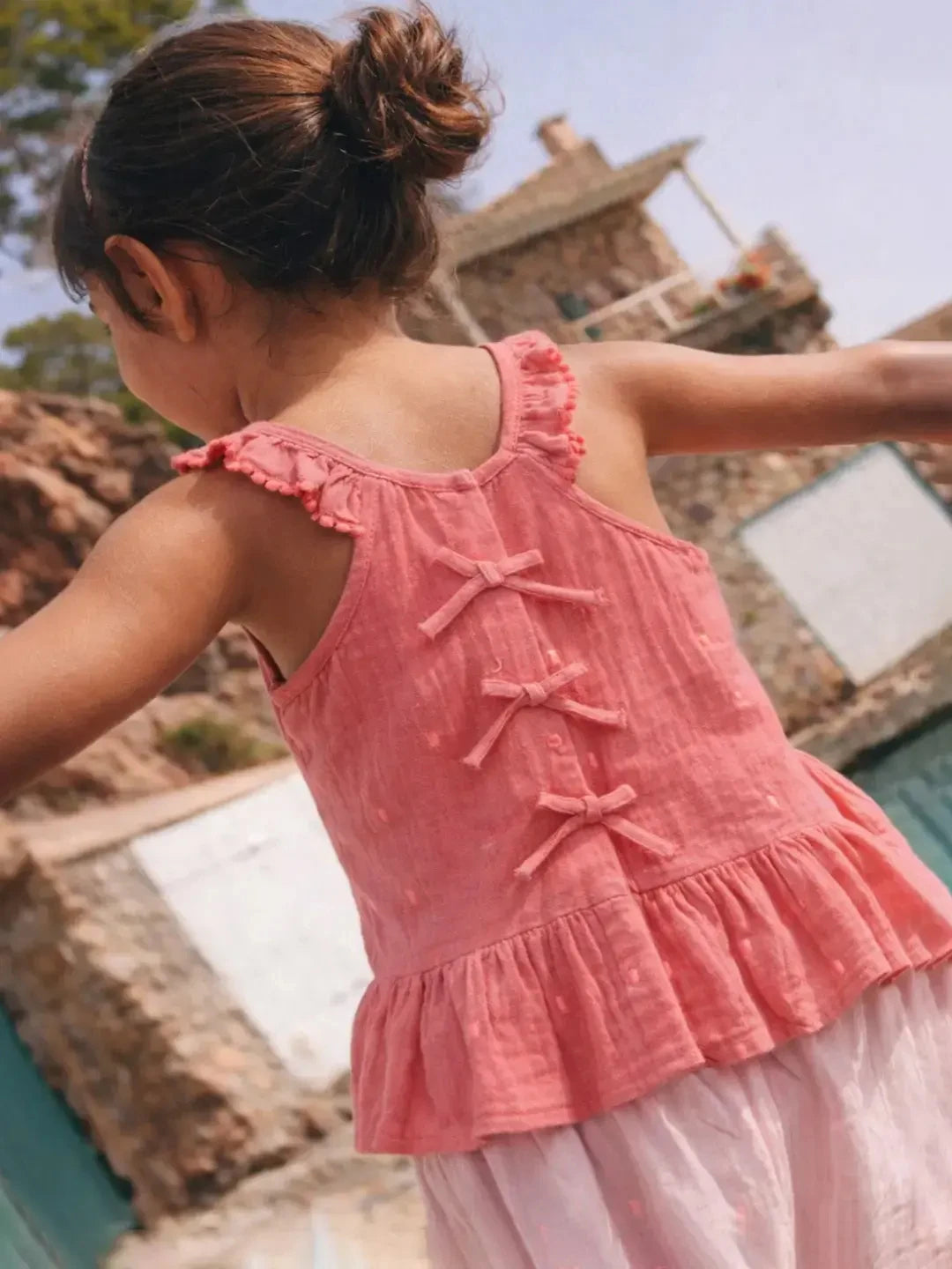 Peplum Muslin Top