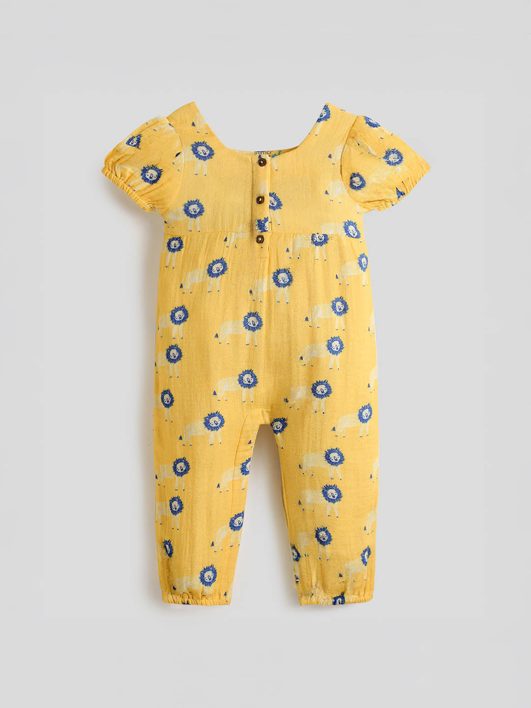 Yellow Cotton Romper