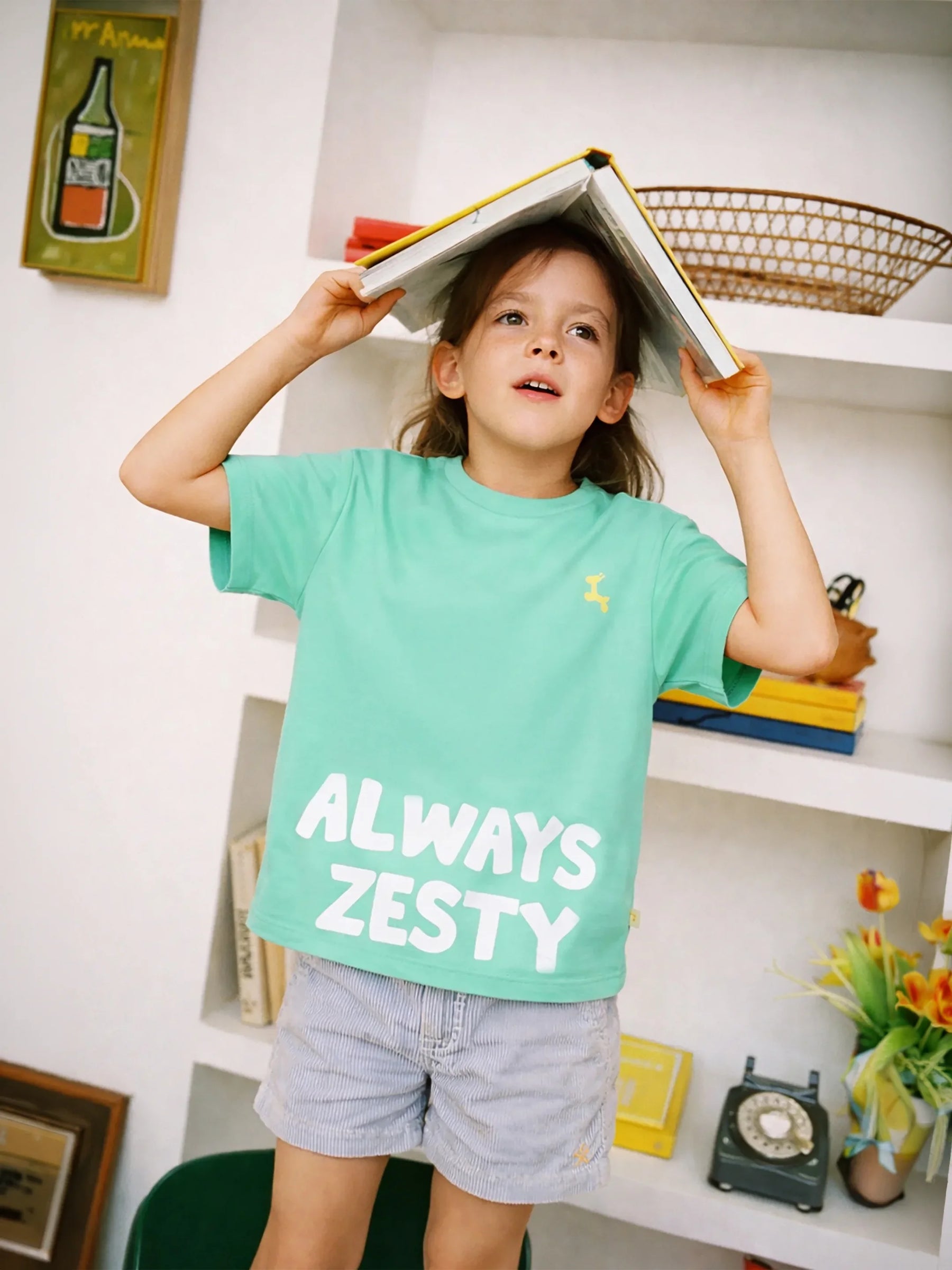 Girls Always Zesty Mint Graphic T-Shirt