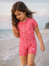 Tropical Palm Zip Swimsuit