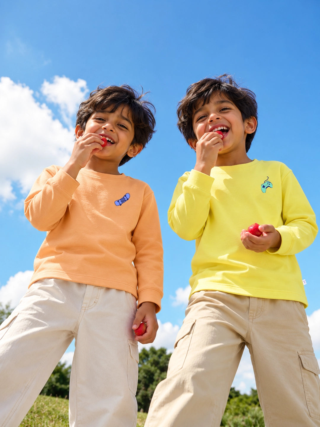 Somer Pack of 2 Full Sleeves T-Shirt for Boy's