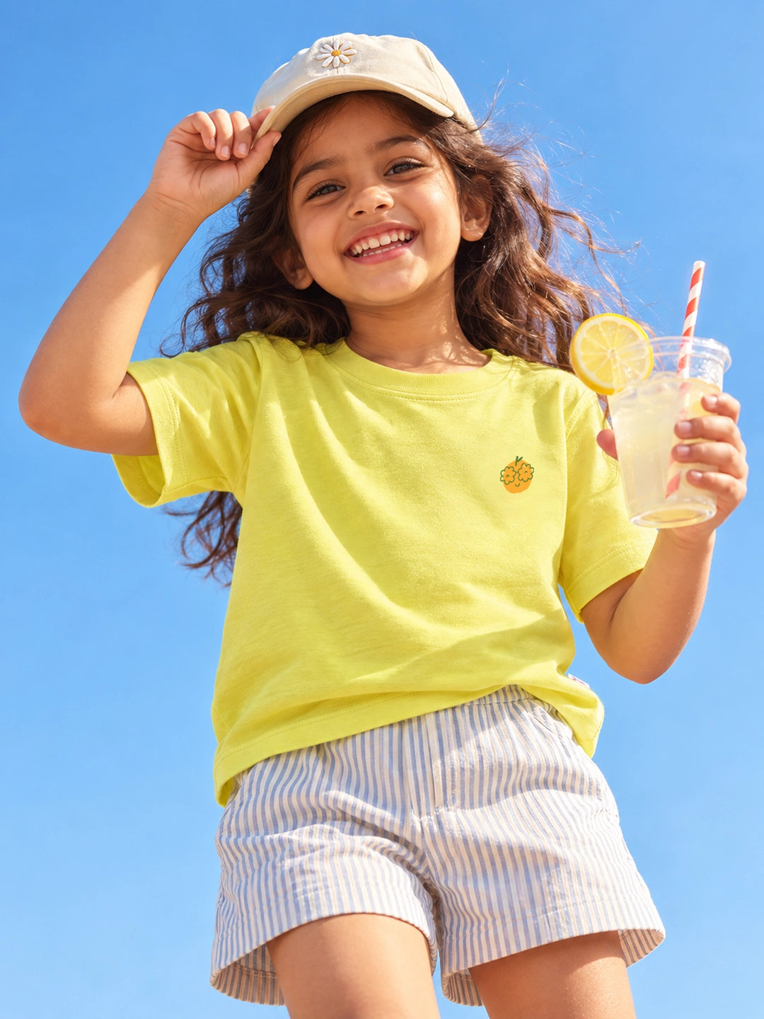 Playful Yellow Girl's T-Shirt