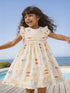 Playful Pastels Ruffle Sleeves Dress