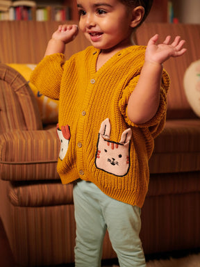 Knitted Chunky Hooded Cardigan Somersault