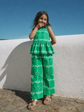 Emerald Bloom Peplum Co-ord Set