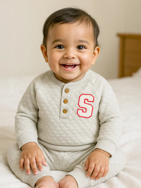 Little Masters Quilted Sweat & Joggers Set