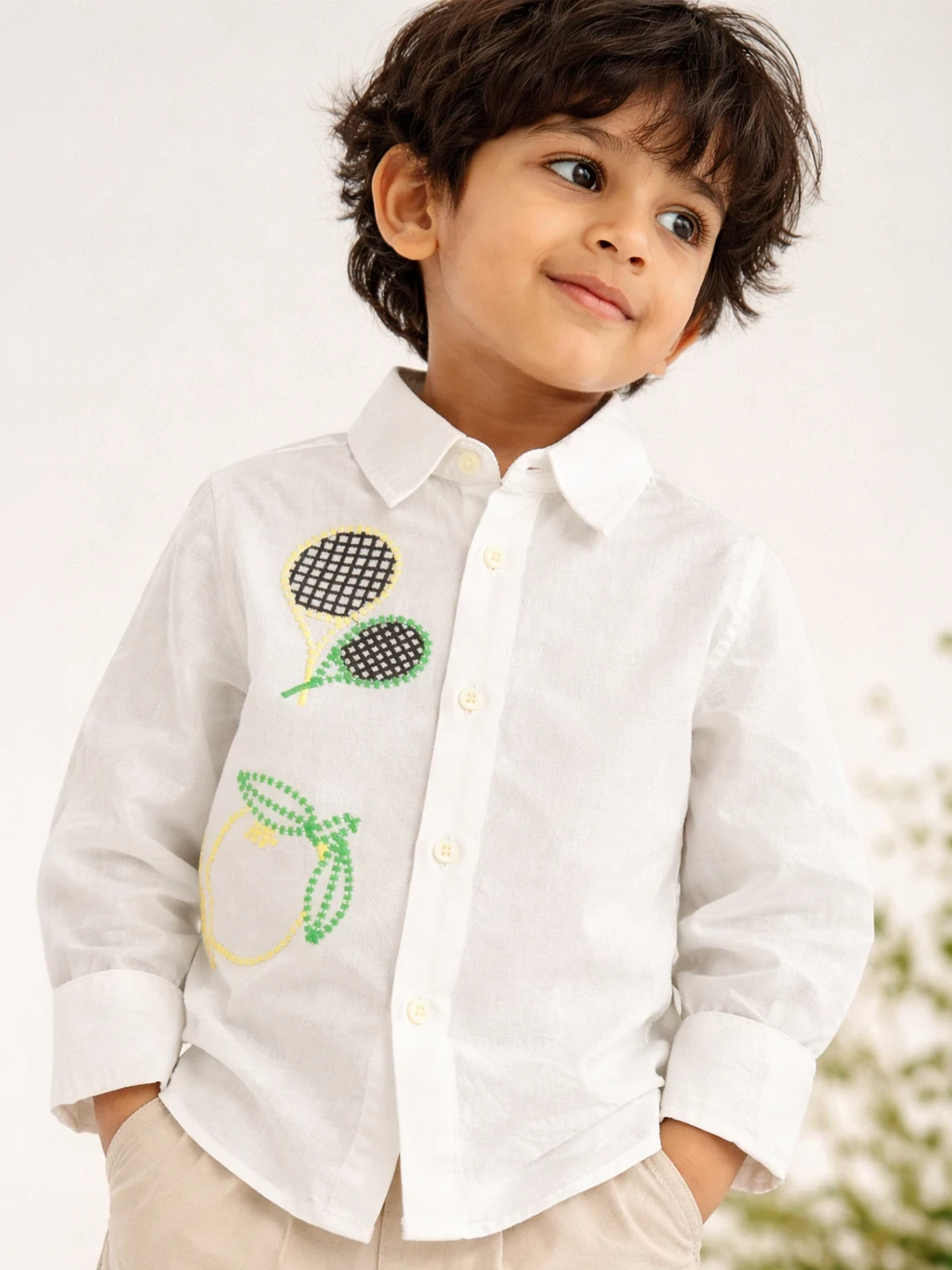 Classic White Embroidered Shirt