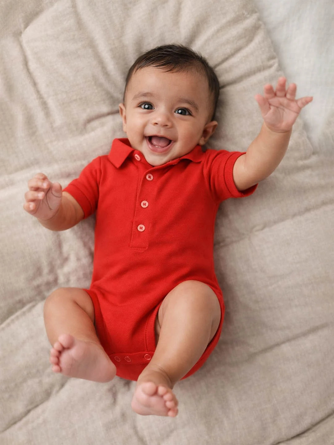 Cherry Polo Cotton Bodysuit