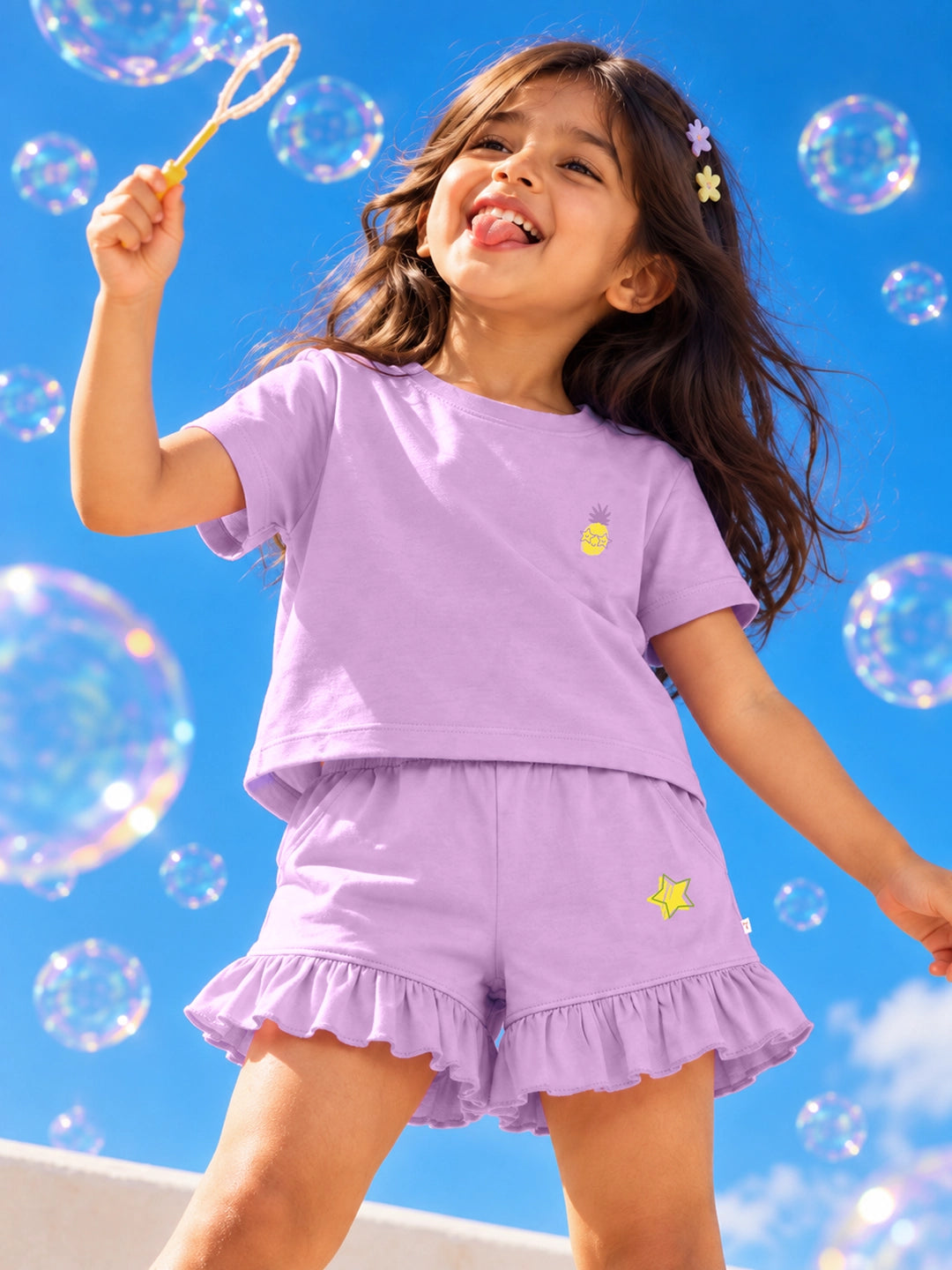 Lilac Pop T-Shirt & Shorts Set