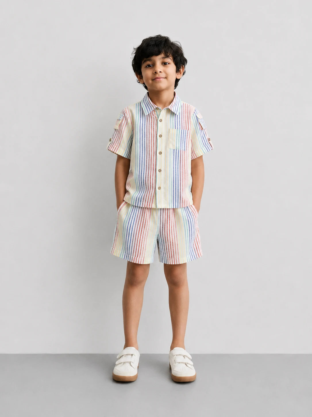Fruity Stripe Shirt & Short Set