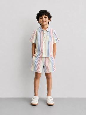 Fruity Stripe Shirt & Short Set