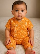 Tangy Twist Wrap Around Cotton Jhabla Set