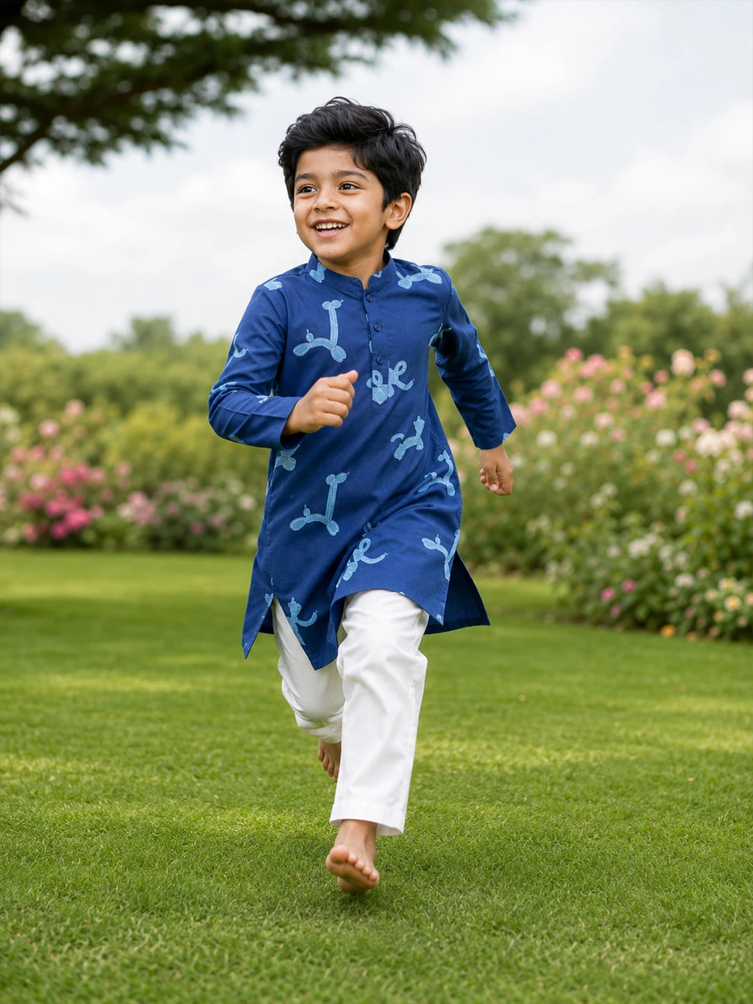 Printed Shantoon Kurta Pajama Set
