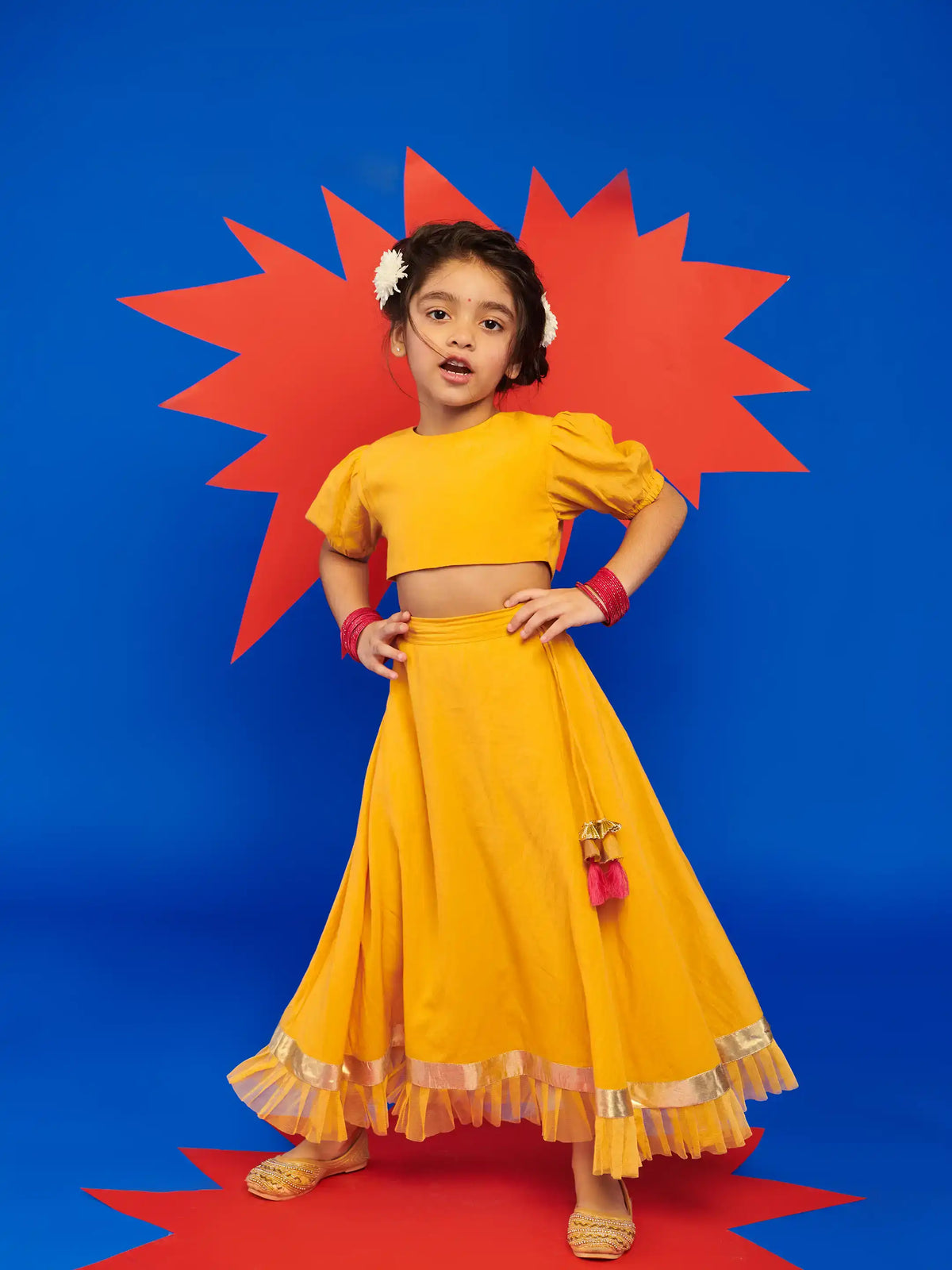 Kesari Top and Flare Skirt Set Somersault