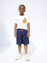 Pocket Pop Tee & Printed Shorts Set
