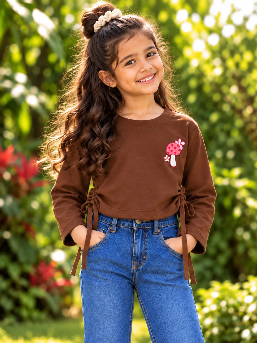 Cropped Side Ties Top