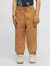 Brown Cotton Twill Pants