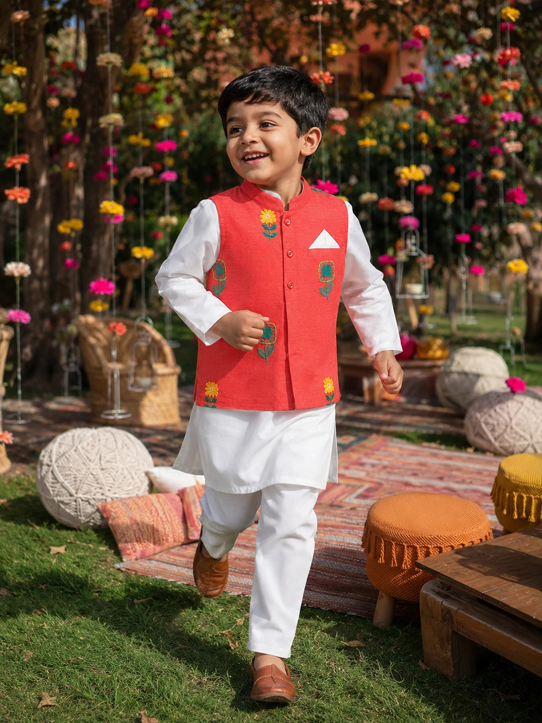 Kurta Pajama Jacket Set