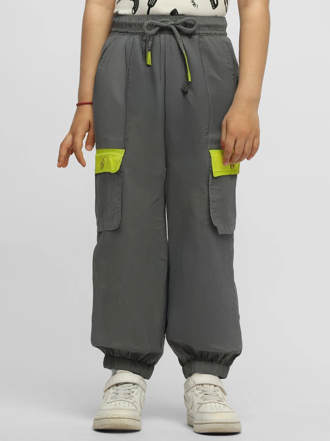 Grey Parachute Joggers