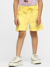 Lemon Knot Cotton Shorts
