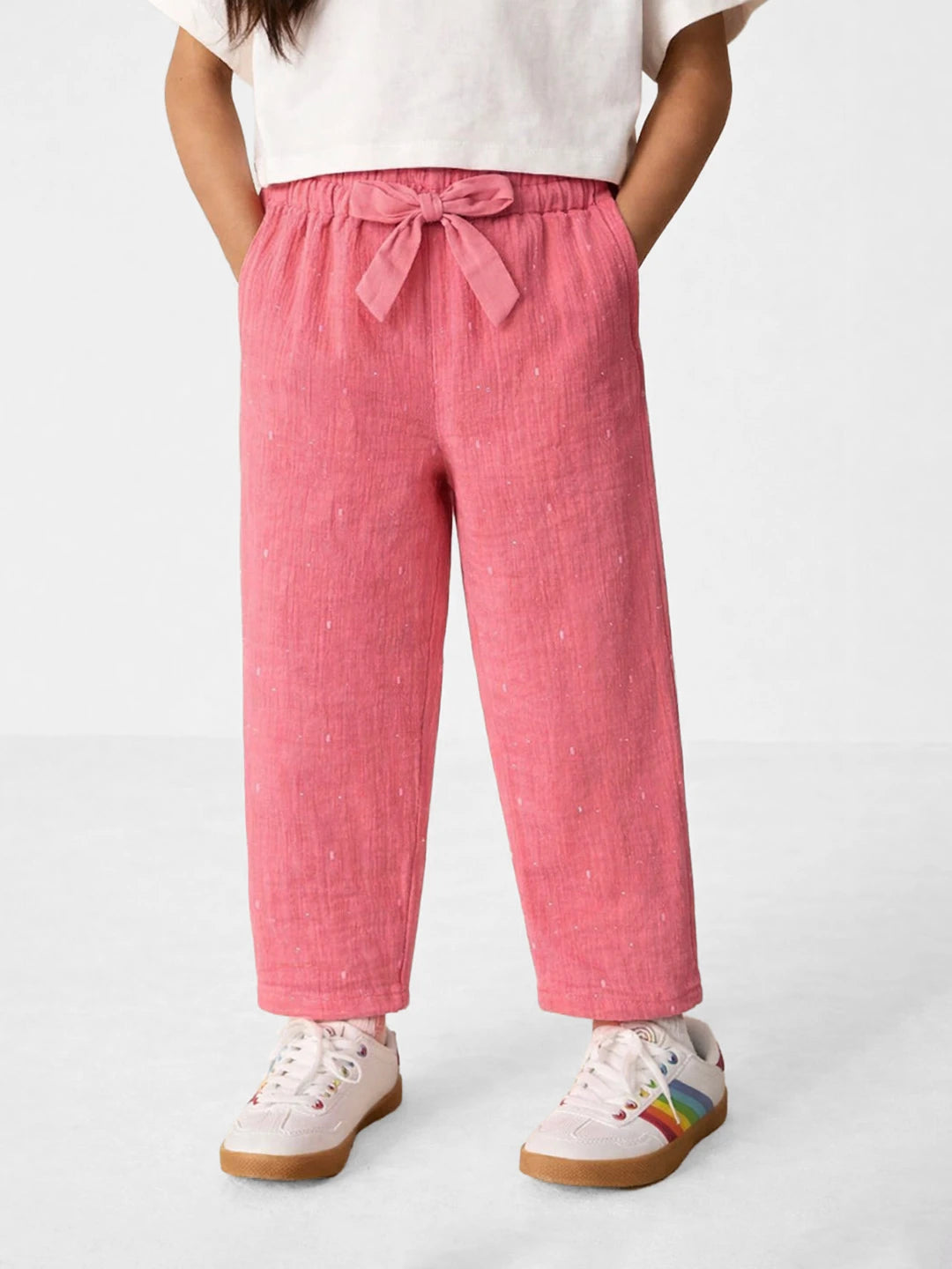 Drawstring Muslin Pants