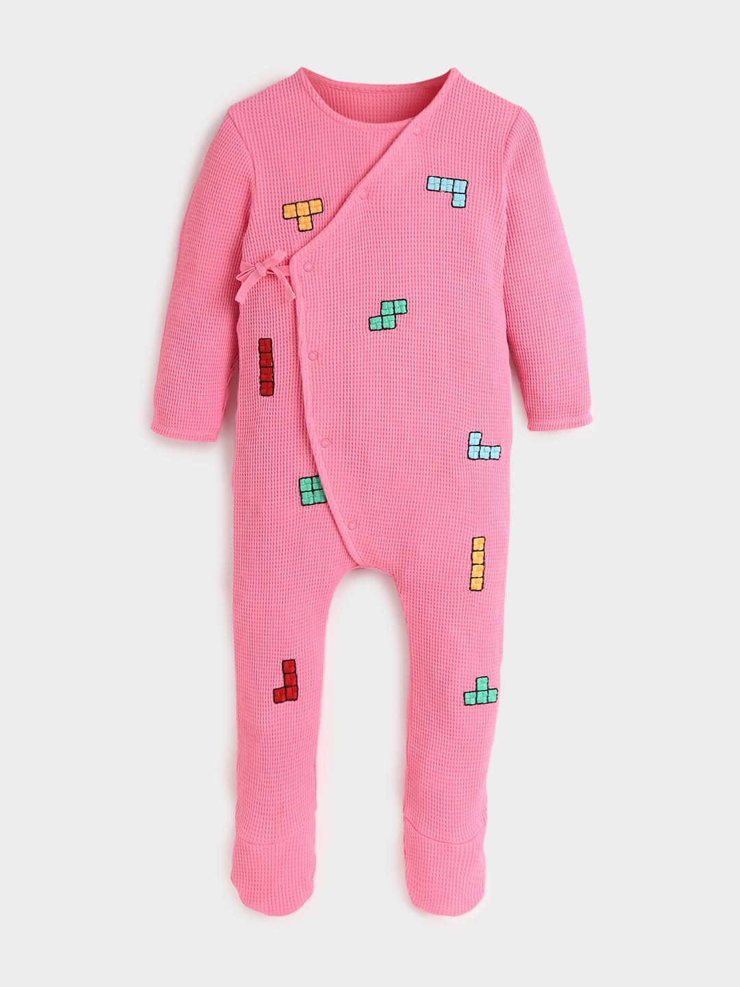 Wrap-Style Cotton Sleepsuit