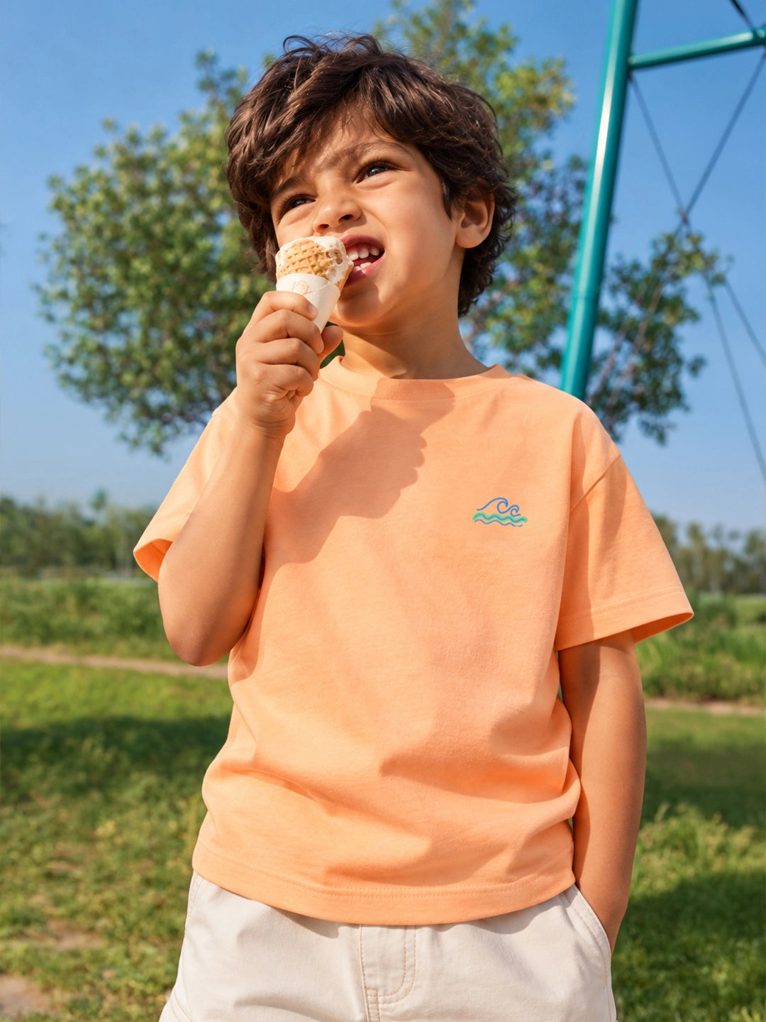 Tangy Orange Boy's T-Shirt