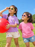 Pack of 2 Half Sleeves Girl's T-Shirts