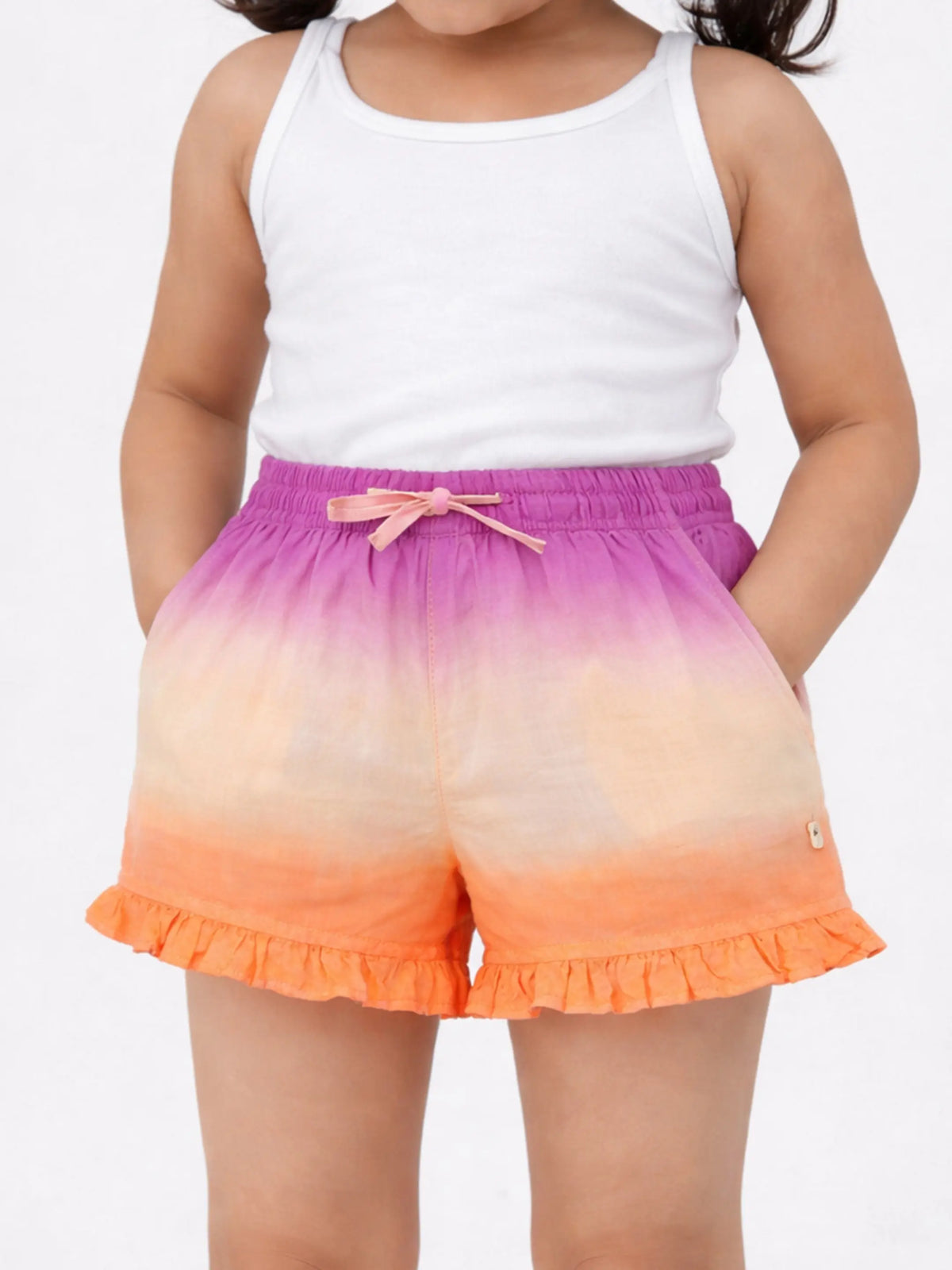 Sunset Ombre Frill Shorts