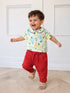 Happy Carrot Cotton Bodysuit & Pants Set