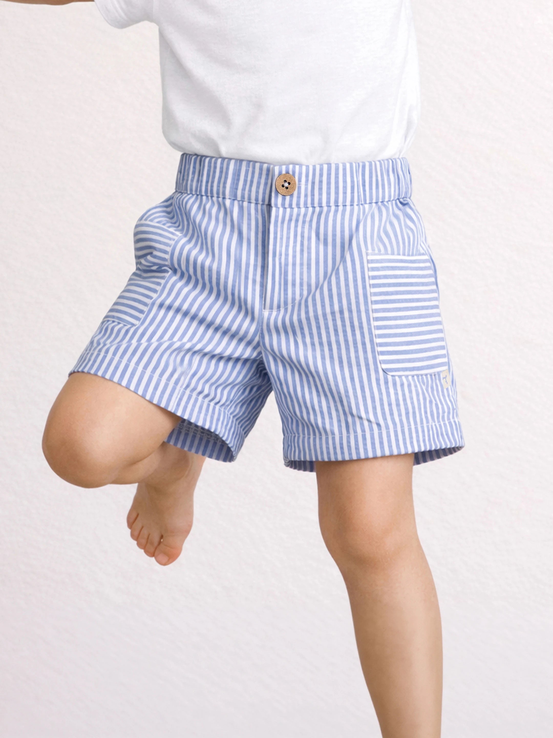 Striper Cotton Shorts