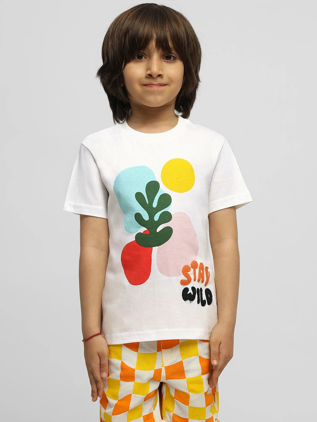 Stay Wild Embroidered Cotton Tee