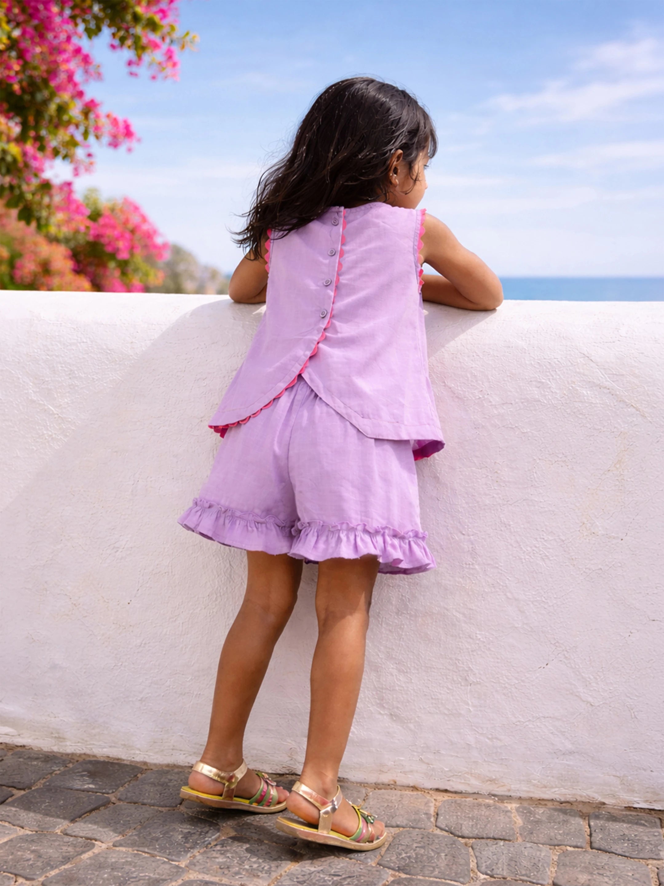 Solid Scallop Co-ord Set